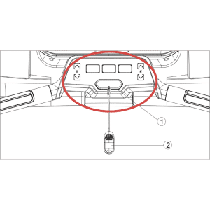 Sticker met bedieningsknoppen (NPE78850)